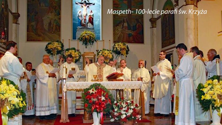 Kronika parafii św. Krzyża w Maspeth, NY sprzed 100 lat